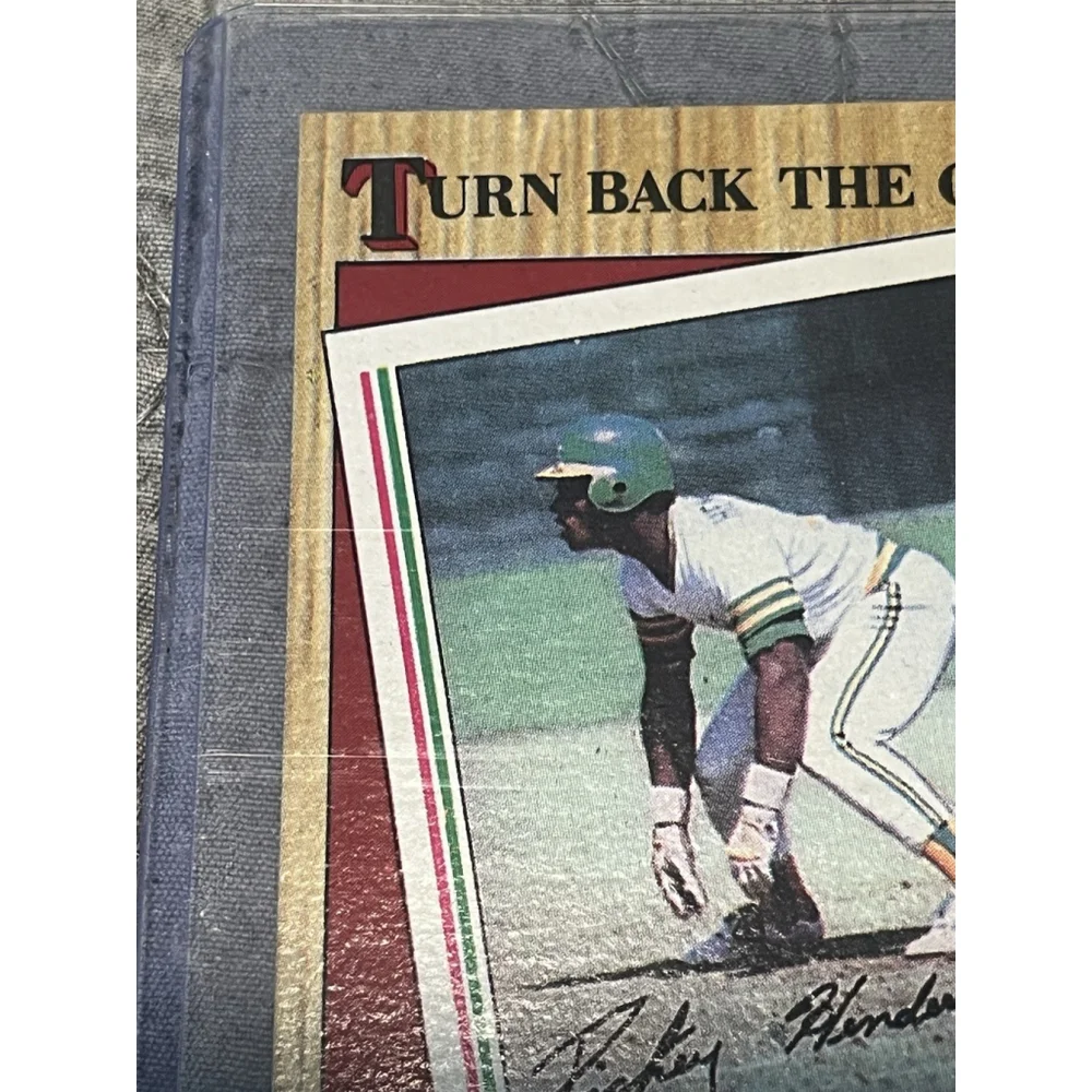 1987 Topps Rickey Henderson #311 Turn Back The Clock 1982